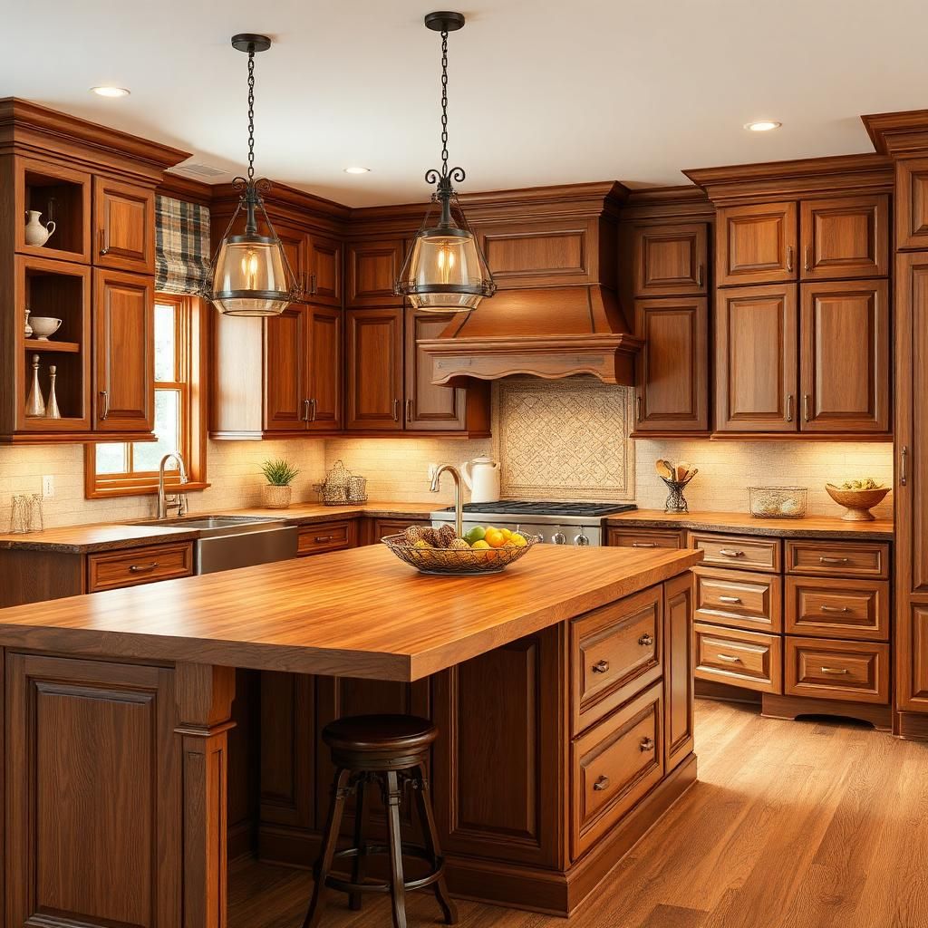 Cuisine sur mesure en bois massif