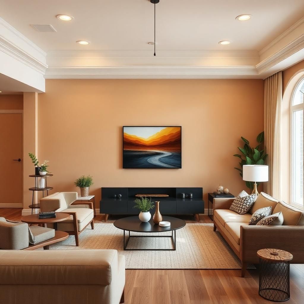 Salon aux couleurs modernes