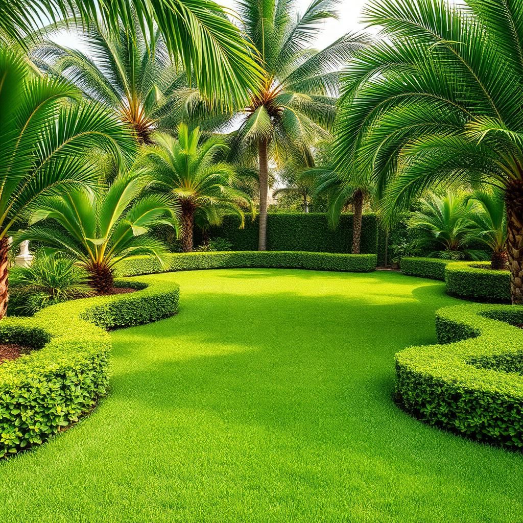 Jardin entretenu